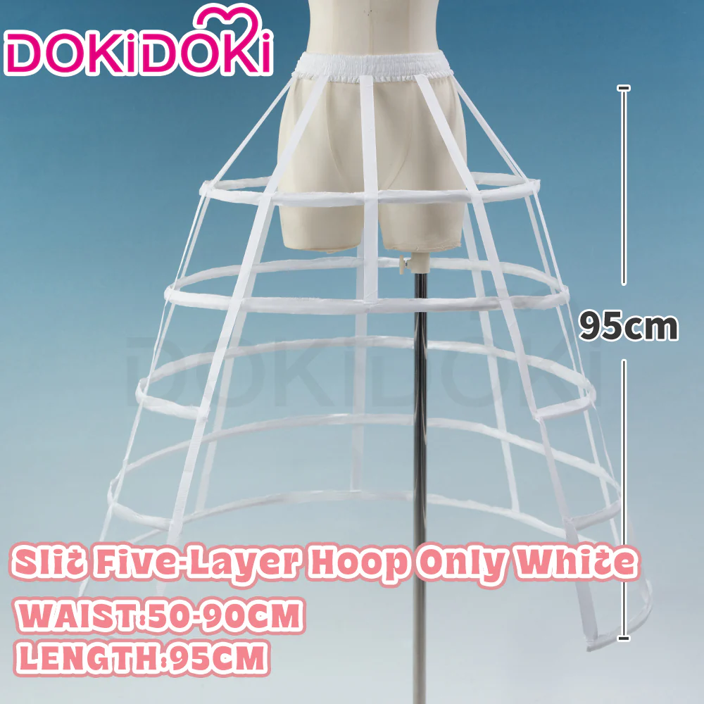 【Hoop Skirt Petticoat】【In Stock】DokiDoki Black / White Bustle Underskirt Cage Hoop Skirt Petticoat Disc Hoop Skirt Petticoat Extra Large Wedding Hoop Cosplay Lolita Dress - Image 23