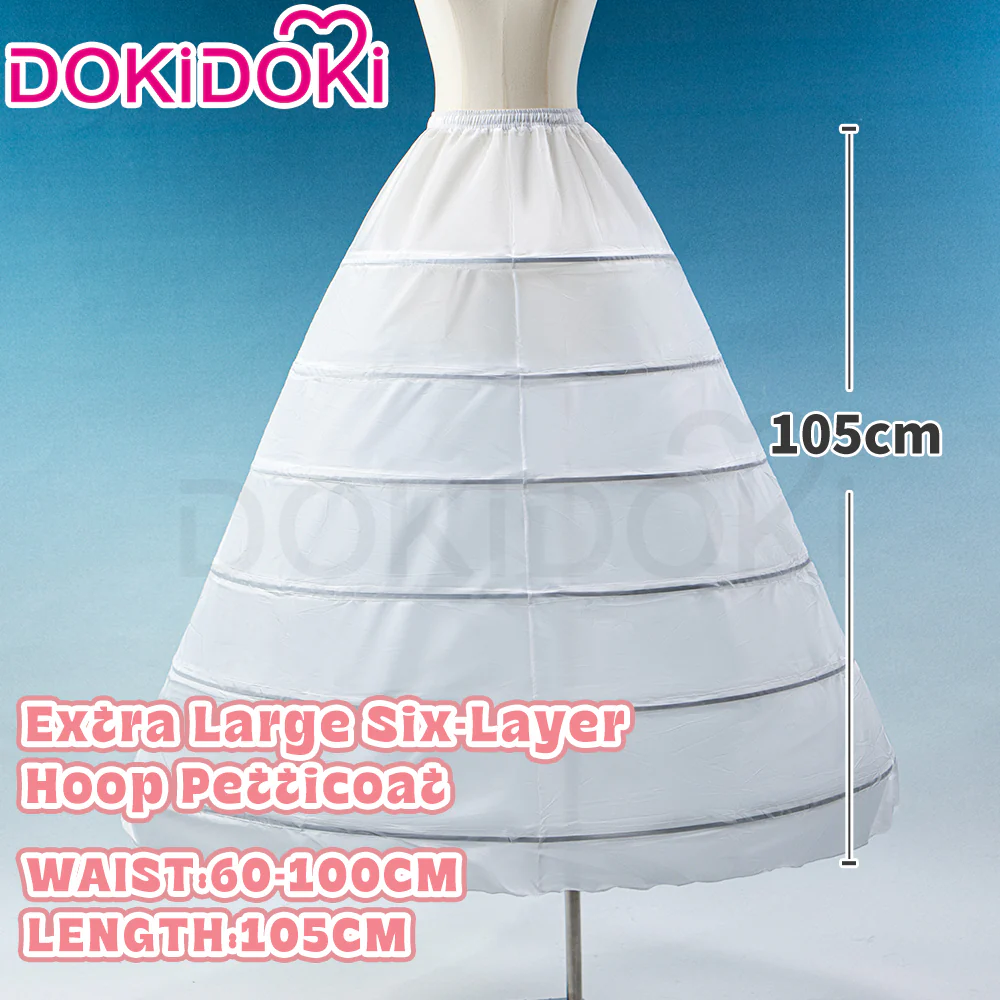 【Hoop Skirt Petticoat】【In Stock】DokiDoki Black / White Bustle Underskirt Cage Hoop Skirt Petticoat Disc Hoop Skirt Petticoat Extra Large Wedding Hoop Cosplay Lolita Dress - Image 25