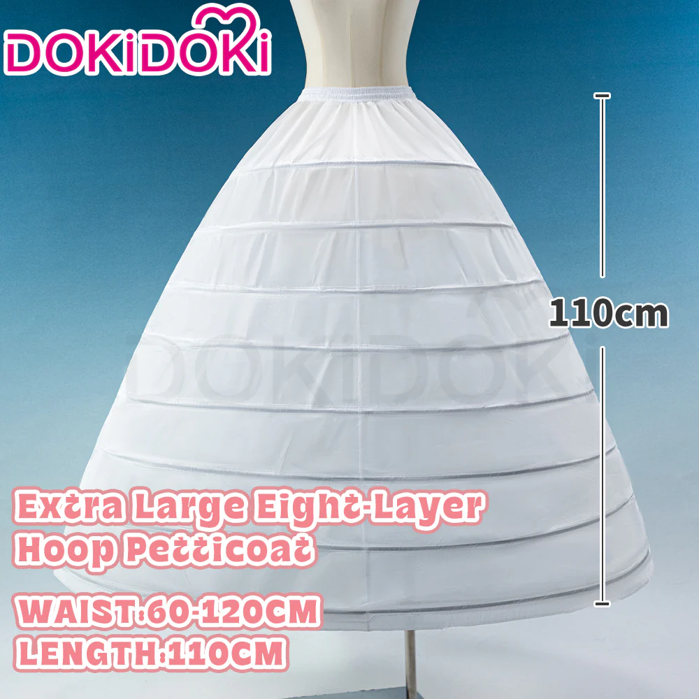 【Hoop Skirt Petticoat】【In Stock】DokiDoki Black / White Bustle Underskirt Cage Hoop Skirt Petticoat Disc Hoop Skirt Petticoat Extra Large Wedding Hoop Cosplay Lolita Dress - Image 26