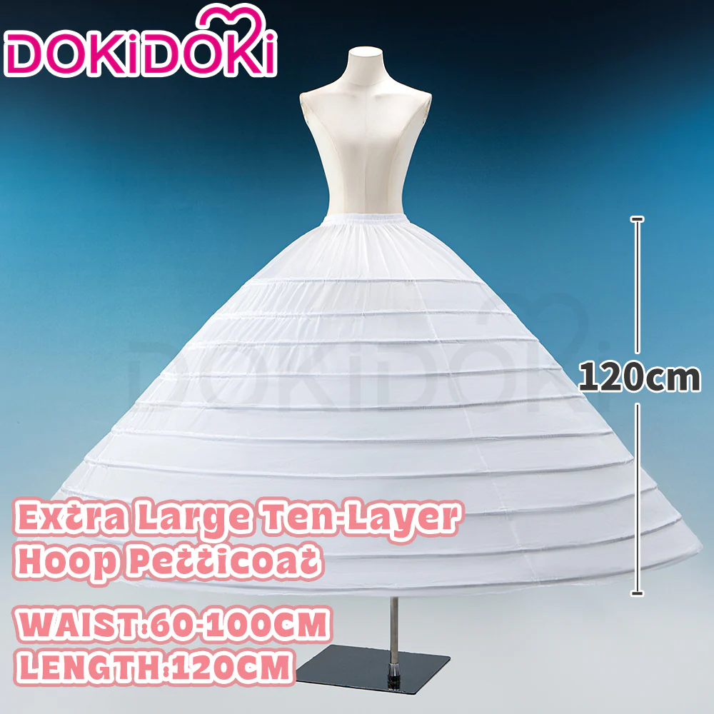 【Hoop Skirt Petticoat】【In Stock】DokiDoki Black / White Bustle Underskirt Cage Hoop Skirt Petticoat Disc Hoop Skirt Petticoat Extra Large Wedding Hoop Cosplay Lolita Dress - Image 27