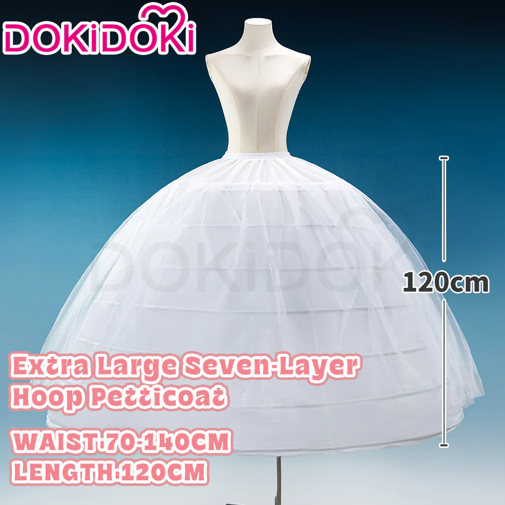 【Hoop Skirt Petticoat】【In Stock】DokiDoki Black / White Bustle Underskirt Cage Hoop Skirt Petticoat Disc Hoop Skirt Petticoat Extra Large Wedding Hoop Cosplay Lolita Dress - Image 28
