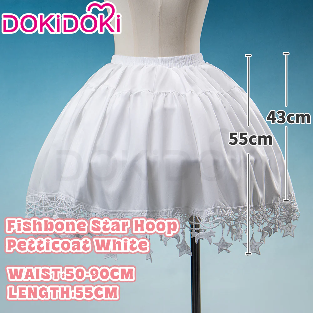 【Hoop Skirt Petticoat】【In Stock】DokiDoki Black / White Bustle Underskirt Cage Hoop Skirt Petticoat Disc Hoop Skirt Petticoat Extra Large Wedding Hoop Cosplay Lolita Dress - Image 3