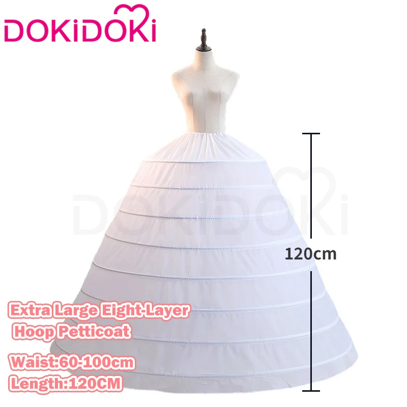 【Hoop Skirt Petticoat】【In Stock】DokiDoki Black / White Bustle Underskirt Cage Hoop Skirt Petticoat Disc Hoop Skirt Petticoat Extra Large Wedding Hoop Cosplay Lolita Dress - Image 33