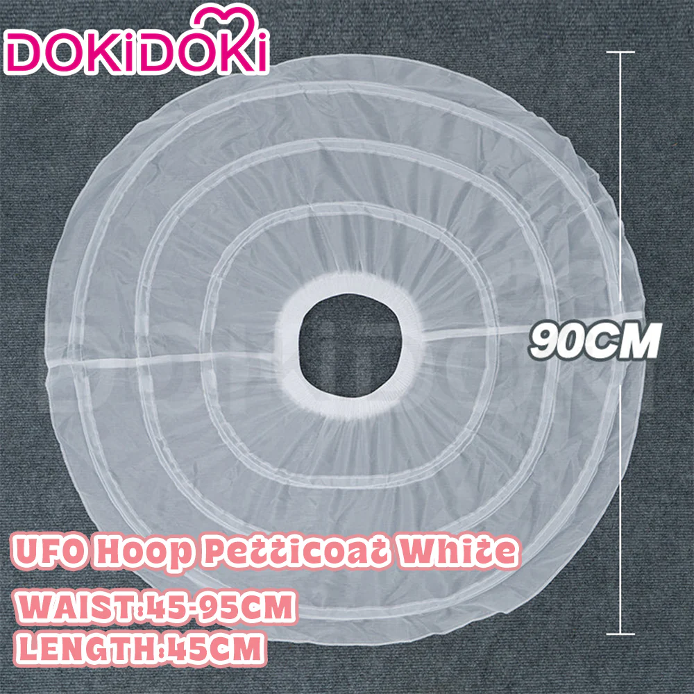 【Hoop Skirt Petticoat】【In Stock】DokiDoki Black / White Bustle Underskirt Cage Hoop Skirt Petticoat Disc Hoop Skirt Petticoat Extra Large Wedding Hoop Cosplay Lolita Dress - Image 5