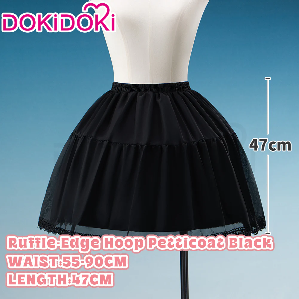 【Hoop Skirt Petticoat】【In Stock】DokiDoki Black / White Bustle Underskirt Cage Hoop Skirt Petticoat Disc Hoop Skirt Petticoat Extra Large Wedding Hoop Cosplay Lolita Dress - Image 8