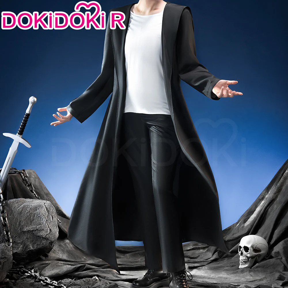 【In Stock】【Size S-2XL】DokiDoki-R Anime Cosplay Man Costume Black White - Image 2