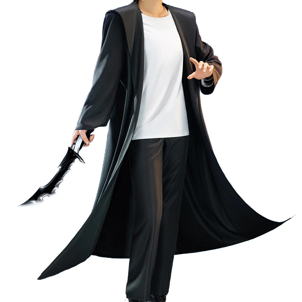 【In Stock】【Size S-2XL】DokiDoki-R Anime Cosplay Man Costume Black White - Image 5