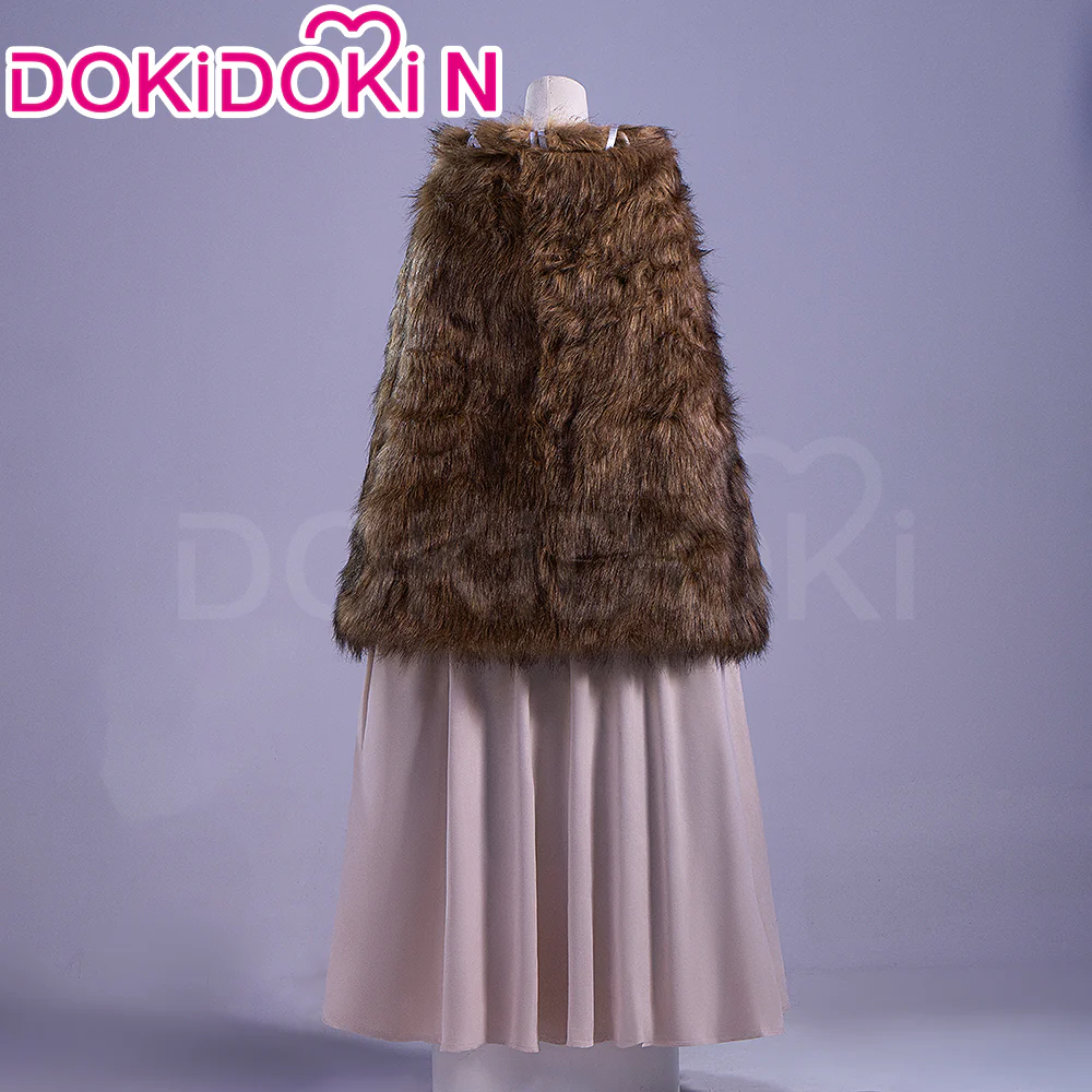 【Ready For Ship】【Last Batch】DokiDoki-N Game Cosplay Khaki Costume Fur Cape - Image 3