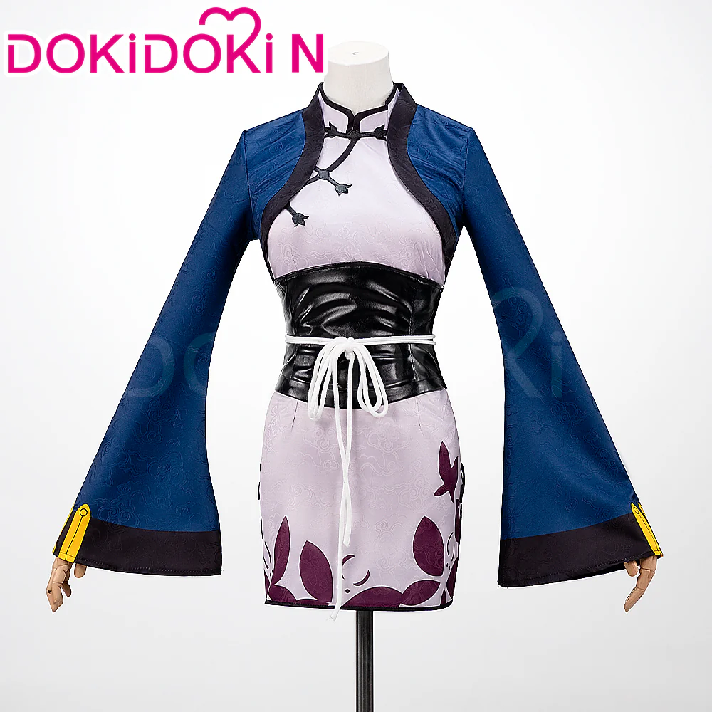 【In Sock】【Size XS-3XL】DokiDoki-N Anime Black Butler Cosplay Ran mao Costume Cheongsam Ranmao