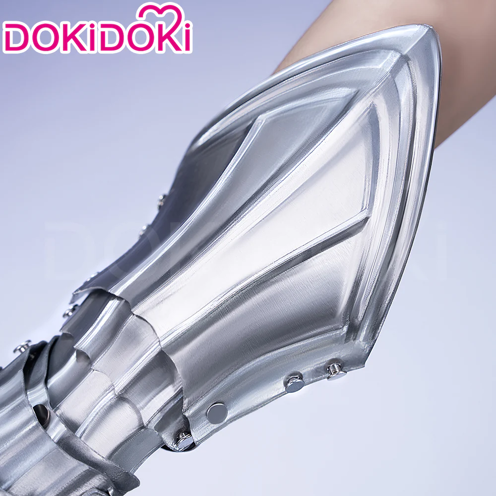 【In Stock】DokiDoki Anime Cosplay Prop Black Silver Mechanical Gauntlets Armor Gloves - Image 5