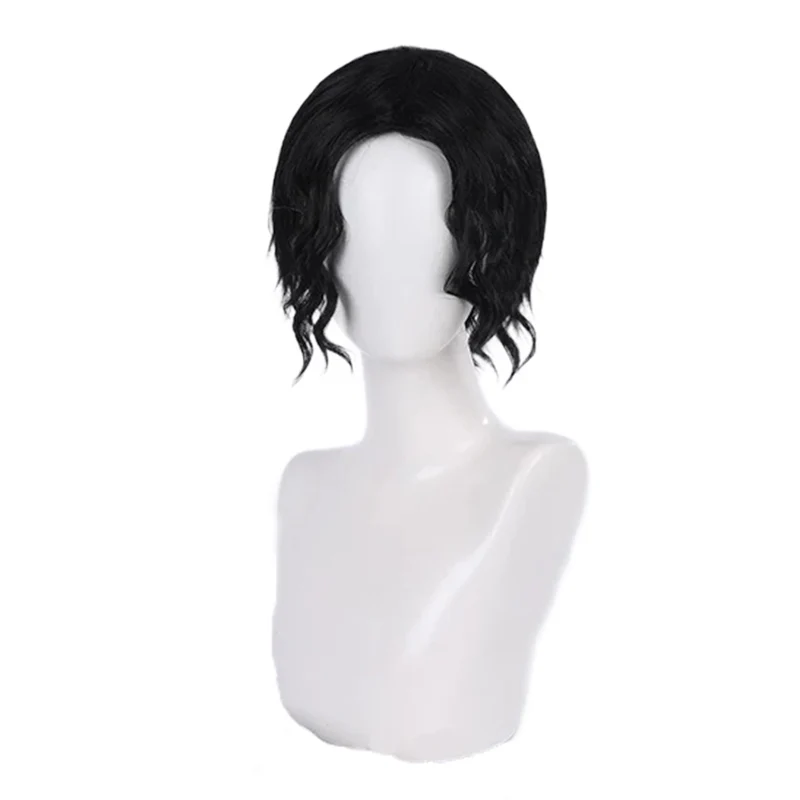 【In Stock】Dokidoki  Anime Cosplay Wig Men Black Short Halloween - Image 4