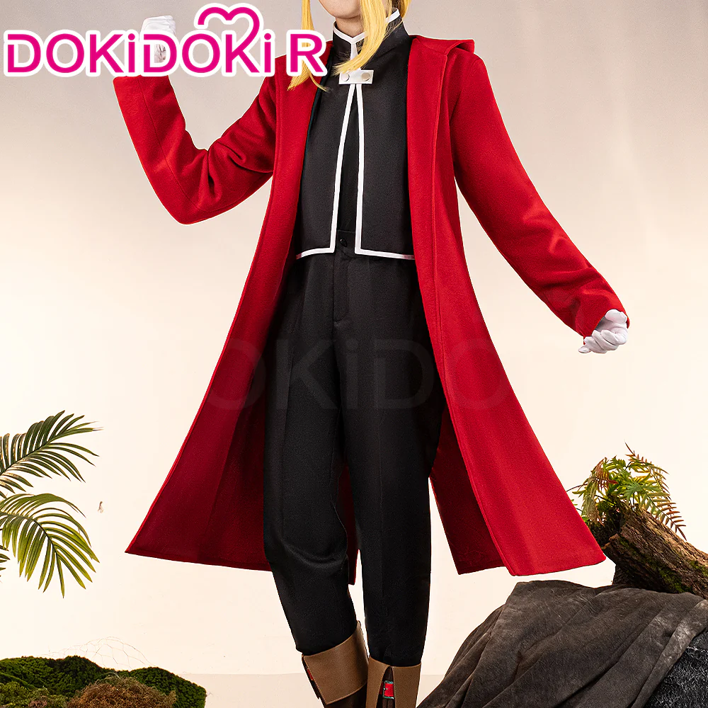 【Size S-2XL】DokiDoki-R Anime FULLMETAL ALCHEMIST Cosplay Edward Elric Costume - Image 2