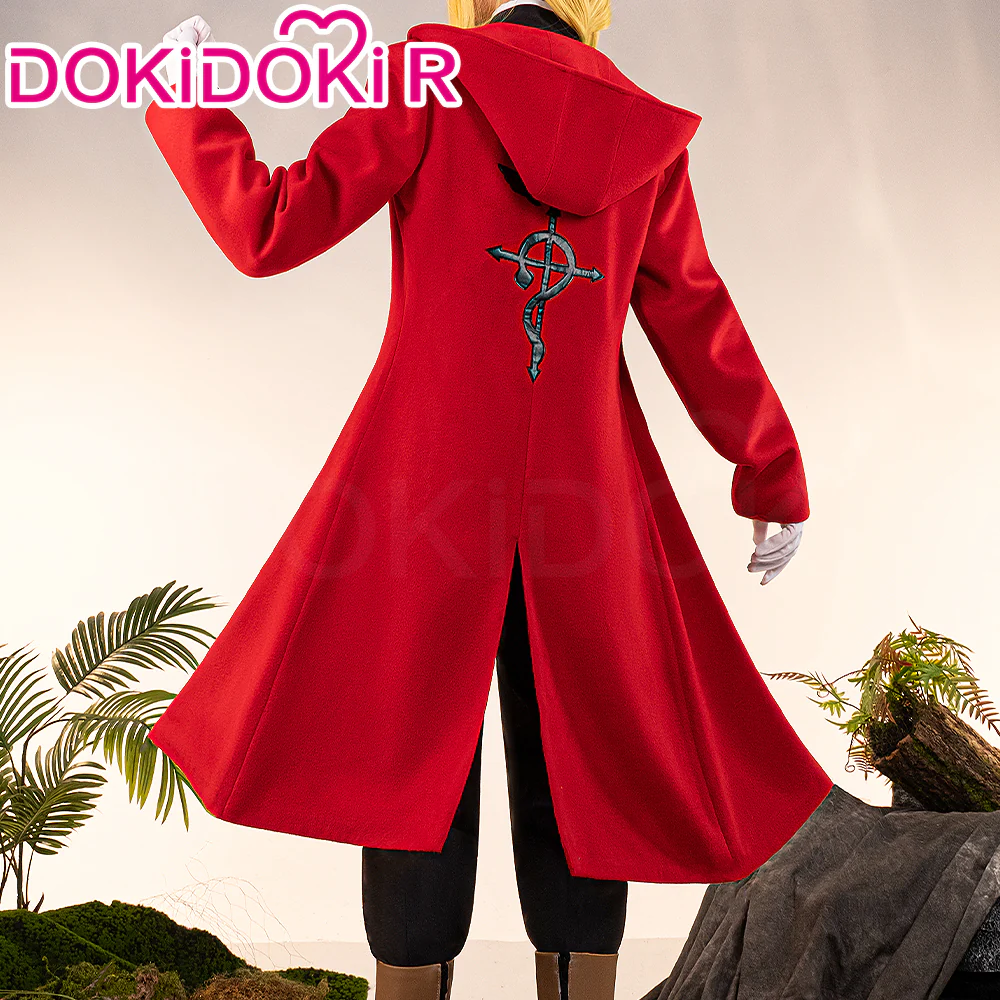【Size S-2XL】DokiDoki-R Anime FULLMETAL ALCHEMIST Cosplay Edward Elric Costume - Image 3
