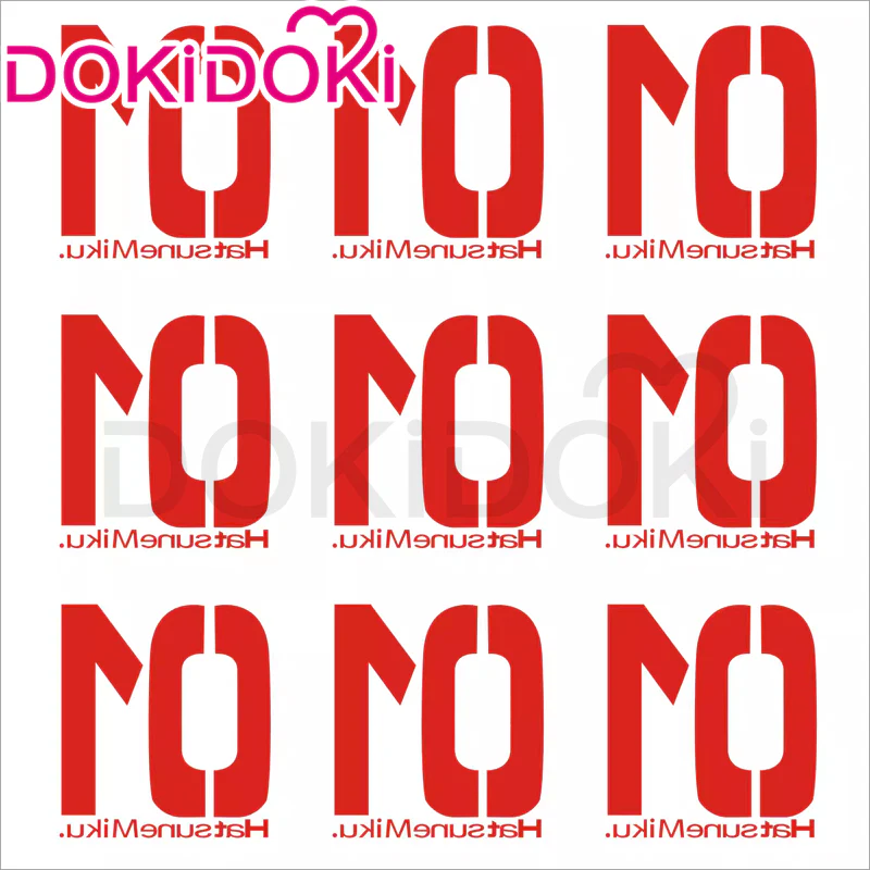 【Partially Ready For Ship】DokiDoki Anime/ Game Cosplay Number Tattoo - Image 2