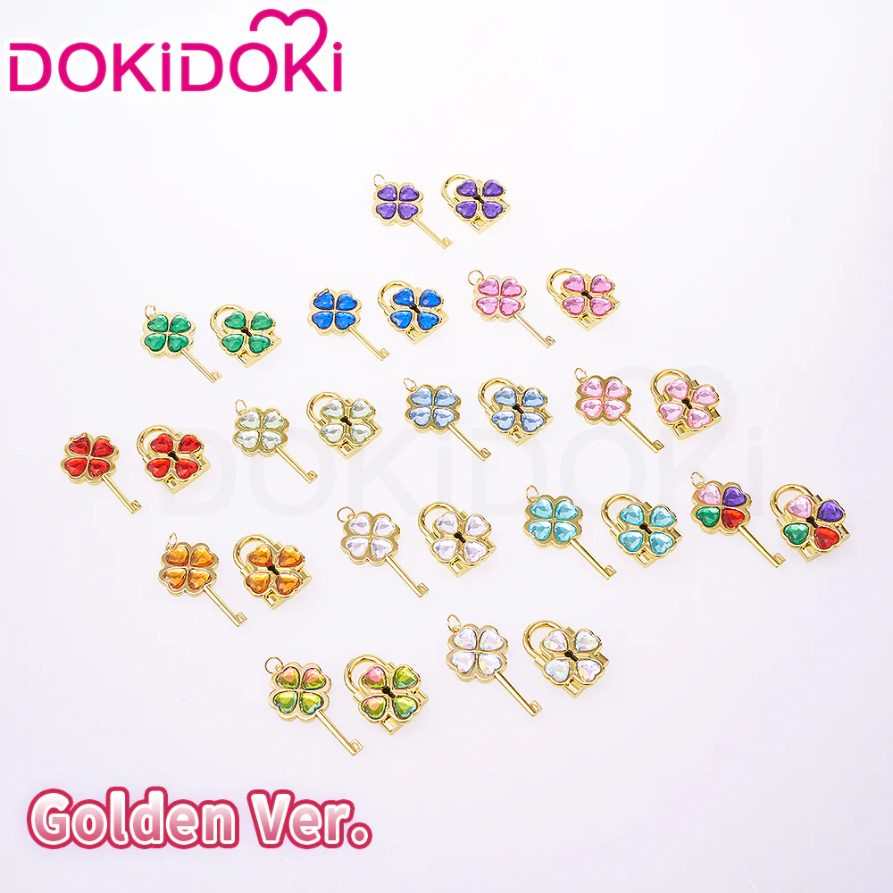 【In Stock】DokiDoki Anime Shugo Chara! Cosplay Humpty Lock Dumpty Key Prop Hinamori Amu Accessory Necklaces