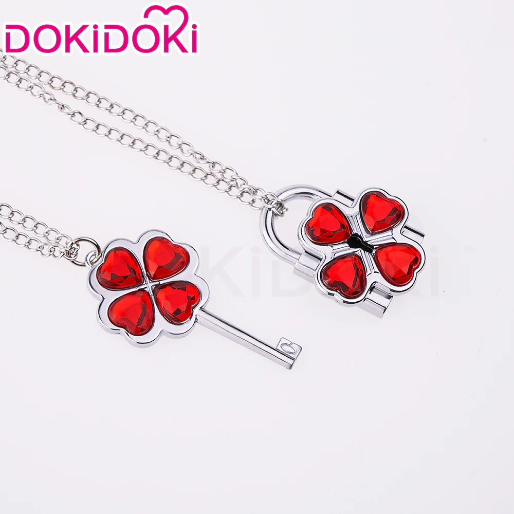 【In Stock】DokiDoki Anime Shugo Chara! Cosplay Humpty Lock Dumpty Key Prop Hinamori Amu Accessory Necklaces - Image 10