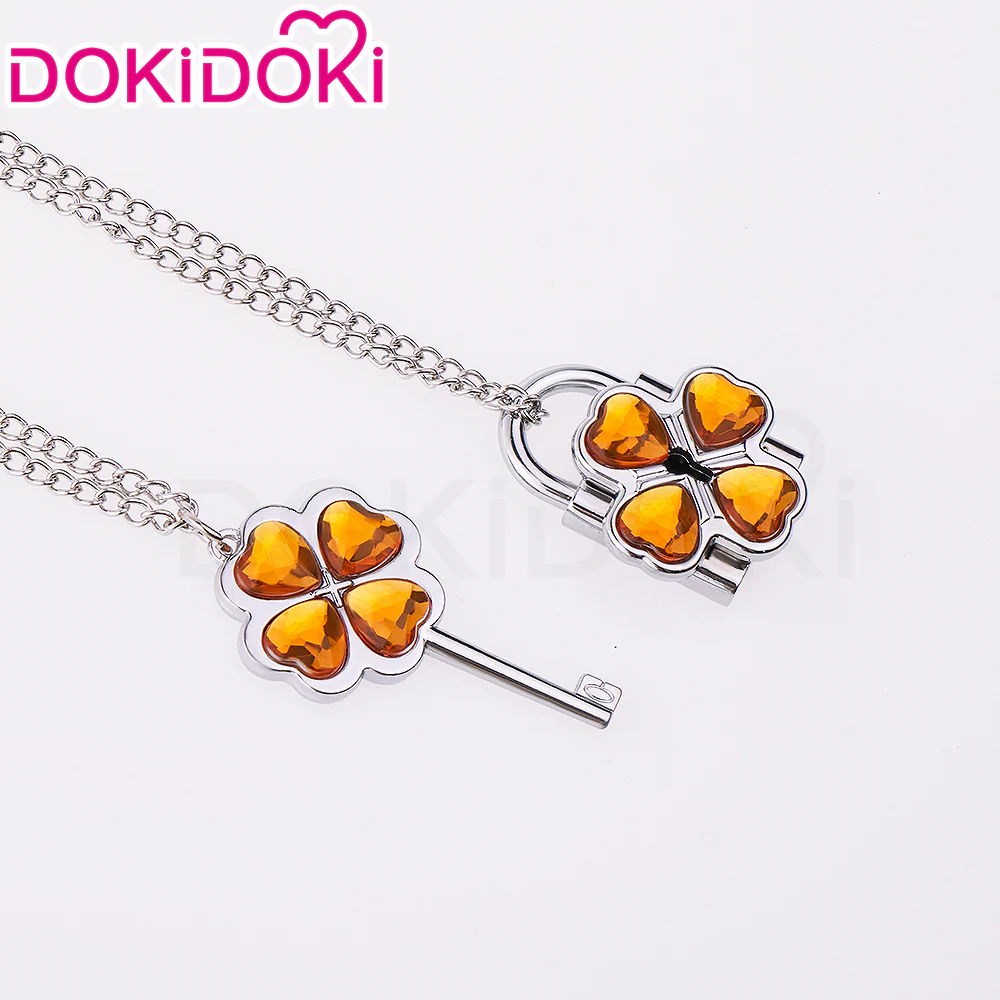 【In Stock】DokiDoki Anime Shugo Chara! Cosplay Humpty Lock Dumpty Key Prop Hinamori Amu Accessory Necklaces - Image 12