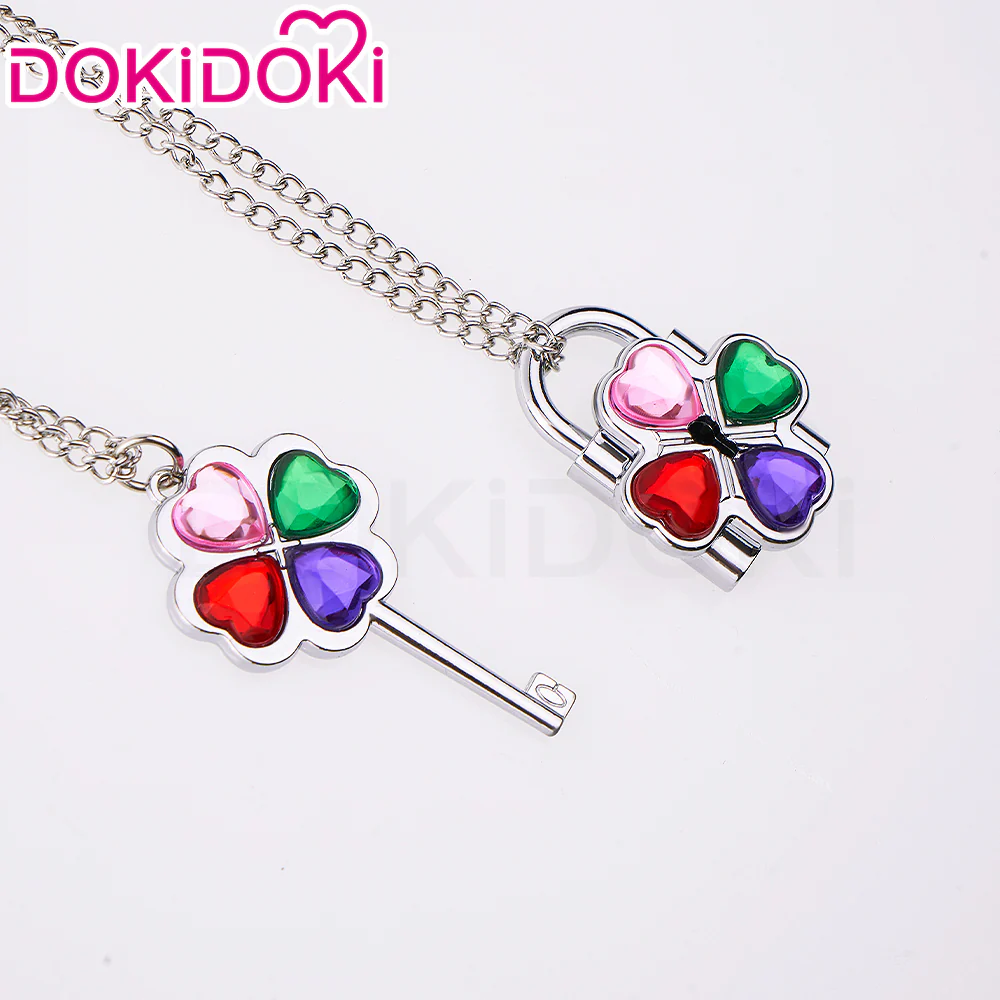 【In Stock】DokiDoki Anime Shugo Chara! Cosplay Humpty Lock Dumpty Key Prop Hinamori Amu Accessory Necklaces - Image 13
