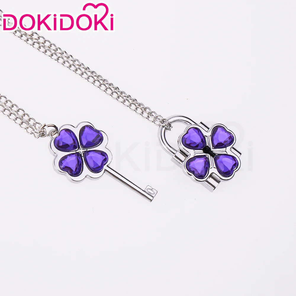 【In Stock】DokiDoki Anime Shugo Chara! Cosplay Humpty Lock Dumpty Key Prop Hinamori Amu Accessory Necklaces - Image 14