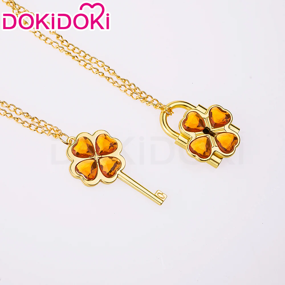 【In Stock】DokiDoki Anime Shugo Chara! Cosplay Humpty Lock Dumpty Key Prop Hinamori Amu Accessory Necklaces - Image 17