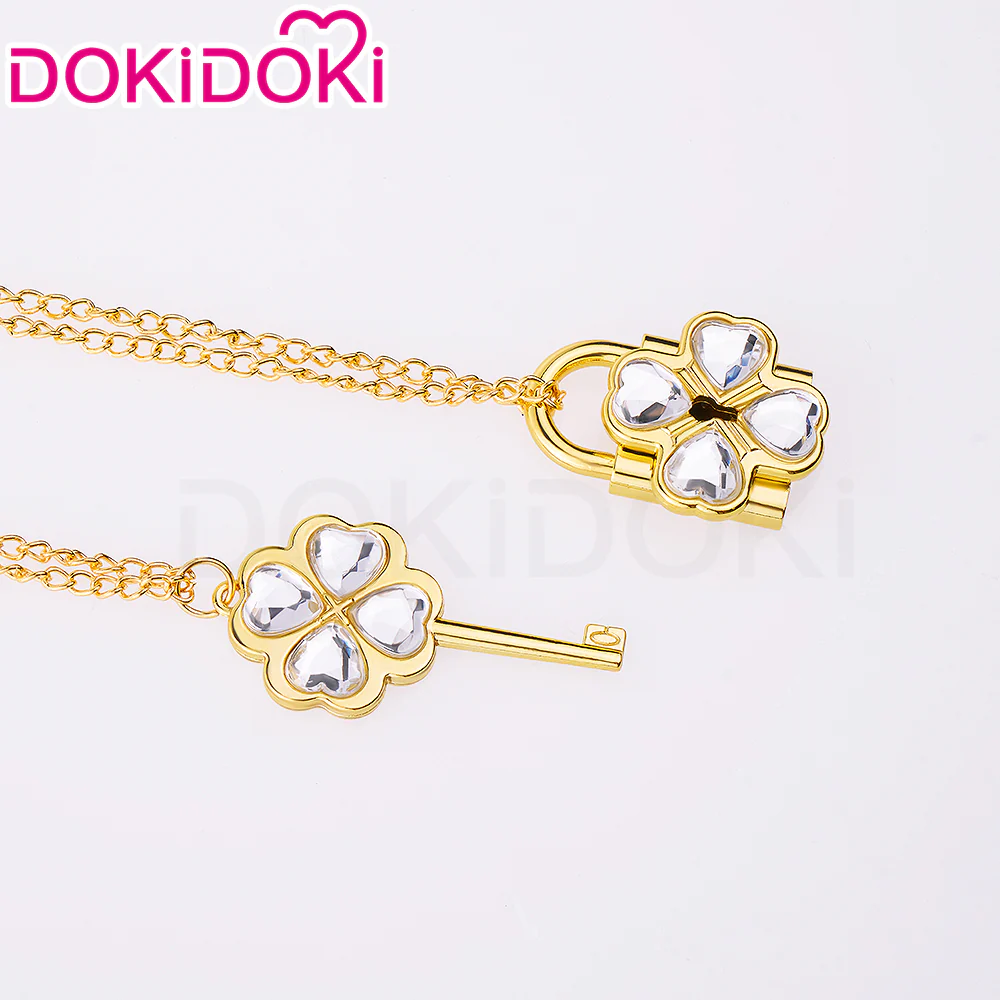 【In Stock】DokiDoki Anime Shugo Chara! Cosplay Humpty Lock Dumpty Key Prop Hinamori Amu Accessory Necklaces - Image 19