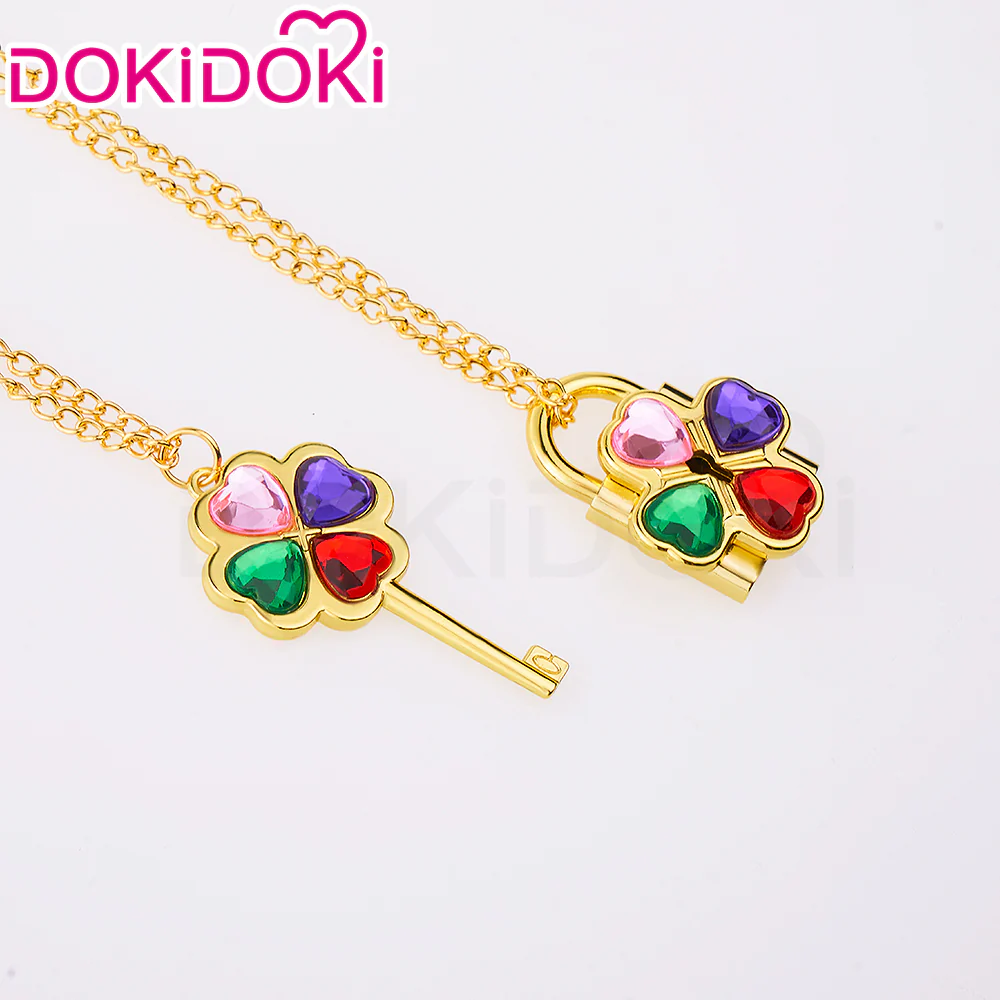 【In Stock】DokiDoki Anime Shugo Chara! Cosplay Humpty Lock Dumpty Key Prop Hinamori Amu Accessory Necklaces - Image 20