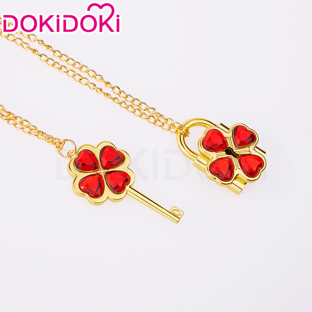 【In Stock】DokiDoki Anime Shugo Chara! Cosplay Humpty Lock Dumpty Key Prop Hinamori Amu Accessory Necklaces - Image 24