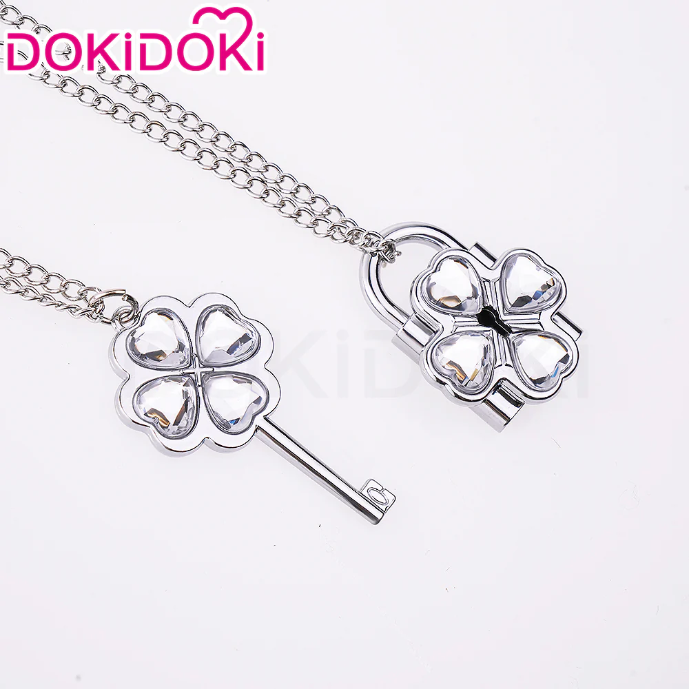 【In Stock】DokiDoki Anime Shugo Chara! Cosplay Humpty Lock Dumpty Key Prop Hinamori Amu Accessory Necklaces - Image 3