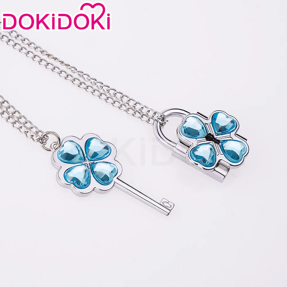 【In Stock】DokiDoki Anime Shugo Chara! Cosplay Humpty Lock Dumpty Key Prop Hinamori Amu Accessory Necklaces - Image 4