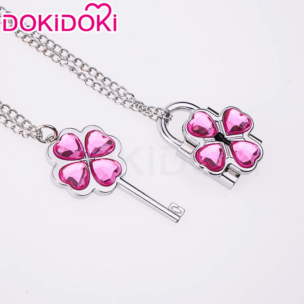 【In Stock】DokiDoki Anime Shugo Chara! Cosplay Humpty Lock Dumpty Key Prop Hinamori Amu Accessory Necklaces - Image 7