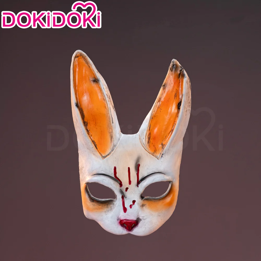 【In Stock】DokiDoki Cosplay The Killer Mask Scary Rabbit Mask Halloween Accessory - Image 3