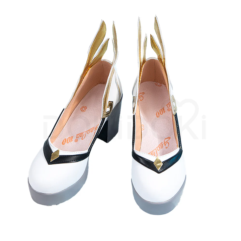 【In Stock】 DokiDoki Game Genshin Cosplay Ganyu Shoes - Image 4