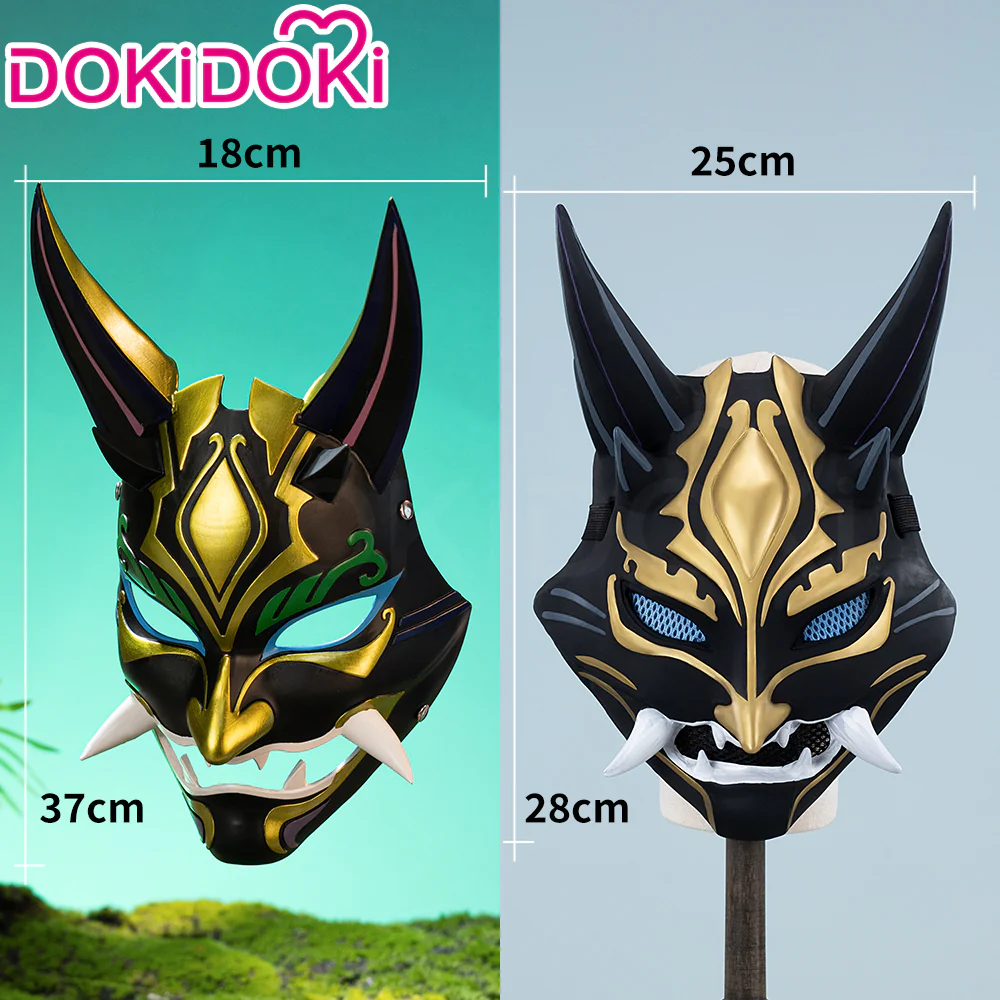 【Partially Ready For Ship】DokiDoki Game Genshin Impact Cosplay Xiao Mask PVC Resin