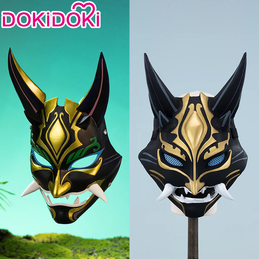 【Partially Ready For Ship】DokiDoki Game Genshin Impact Cosplay Xiao Mask PVC Resin - Image 2