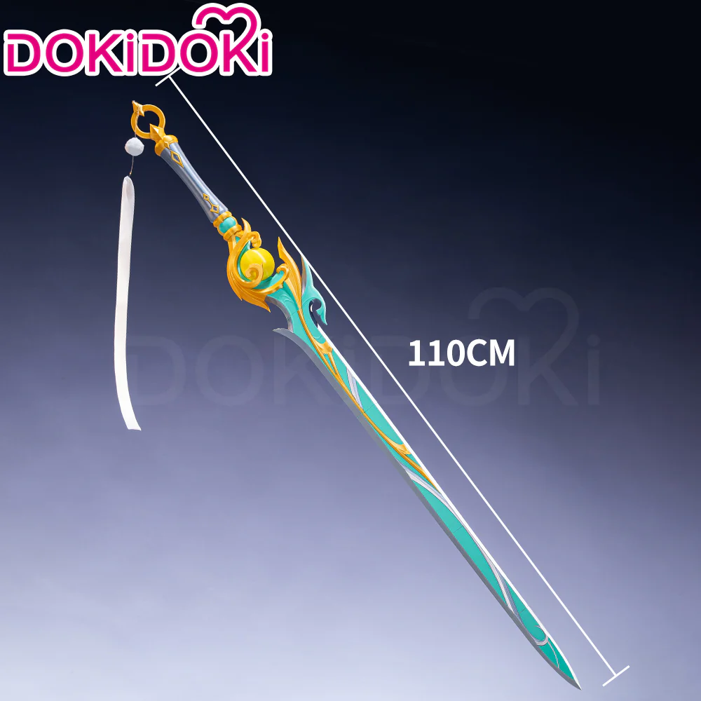 【In Stock】DokiDoki Game Genshin Impact Cosplay Zi Bai Sword Prop White Horse Adeptus Zibai Luna IV