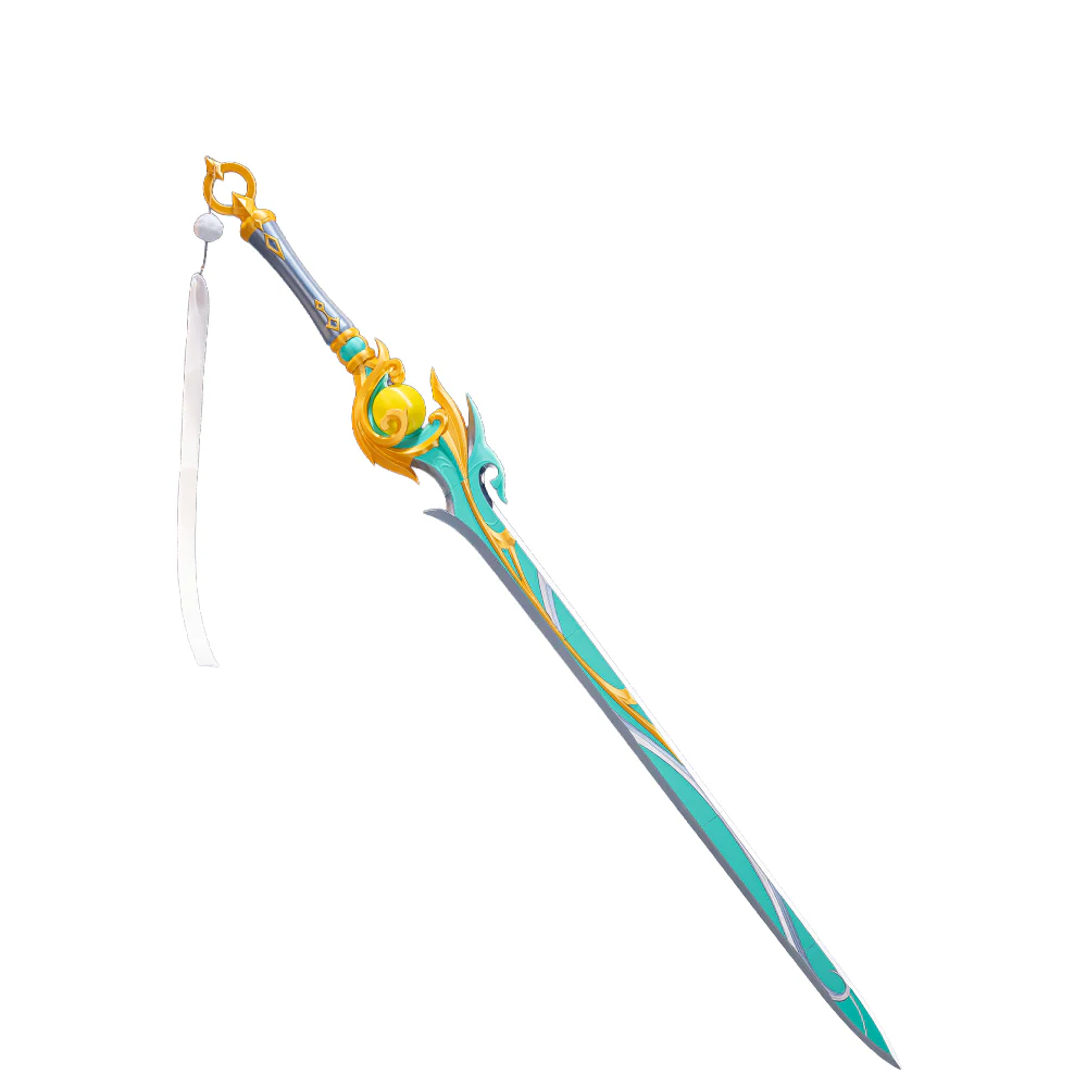 【In Stock】DokiDoki Game Genshin Impact Cosplay Zi Bai Sword Prop White Horse Adeptus Zibai Luna IV - Image 4