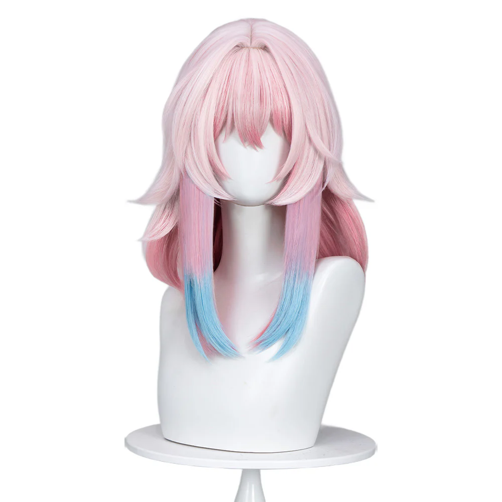 【Partially Ready For Ship】DokiDoki Game Honkai: Star Rail Cosplay March 7th  Wig / Earclip Short Pink Nascent Spring - Image 14