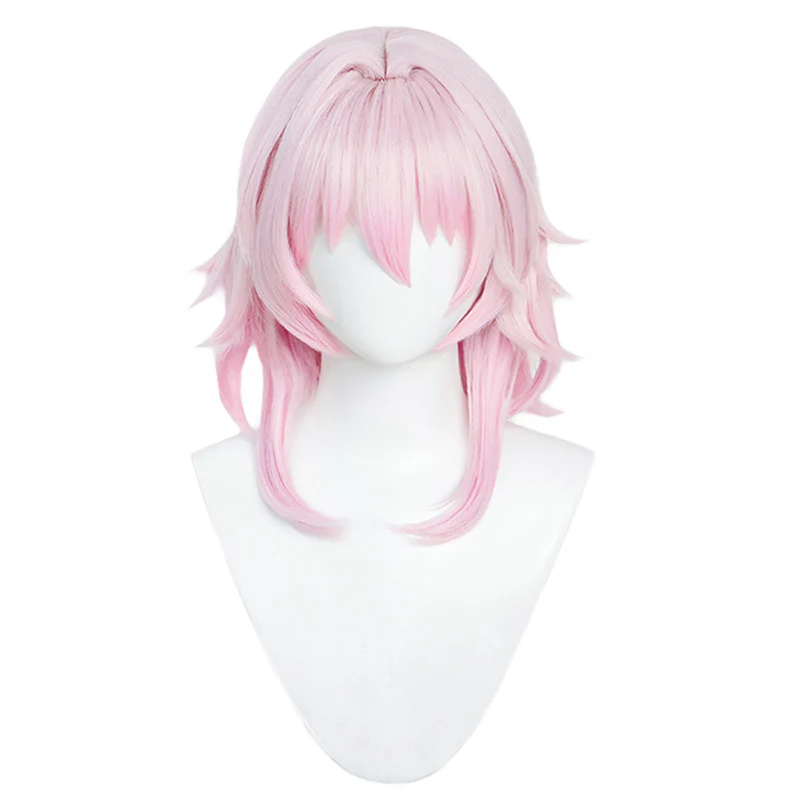【Partially Ready For Ship】DokiDoki Game Honkai: Star Rail Cosplay March 7th  Wig / Earclip Short Pink Nascent Spring - Image 5
