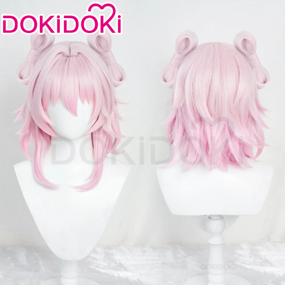 【Partially Ready For Ship】DokiDoki Game Honkai: Star Rail Cosplay March 7th  Wig / Earclip Short Pink Nascent Spring - Image 7
