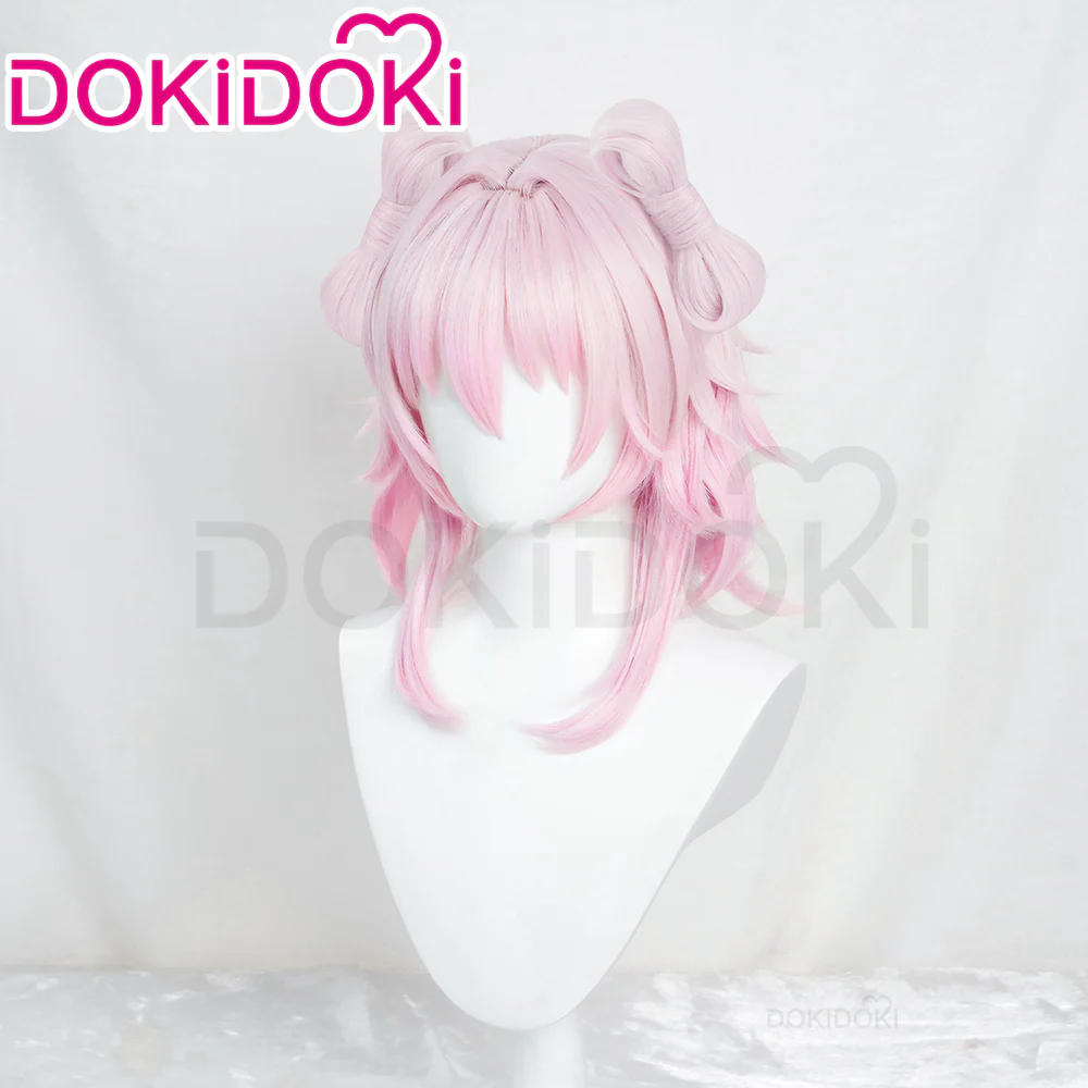 【Partially Ready For Ship】DokiDoki Game Honkai: Star Rail Cosplay March 7th  Wig / Earclip Short Pink Nascent Spring - Image 9