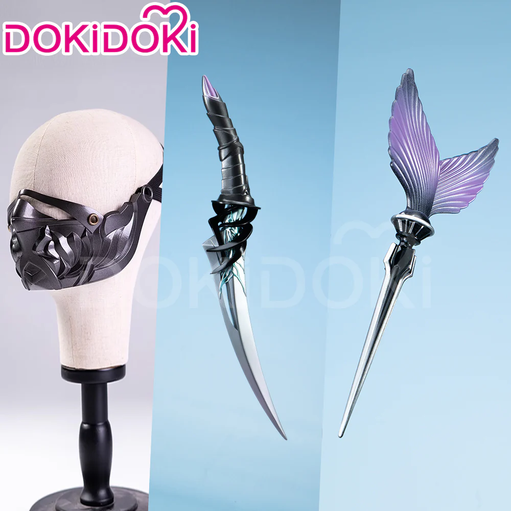 【IN STOCK】DokiDoki Game Love and Deepspace Cosplay  Abysswalker Rafayel Mask / Knife Prop / Fishtail Dart Props