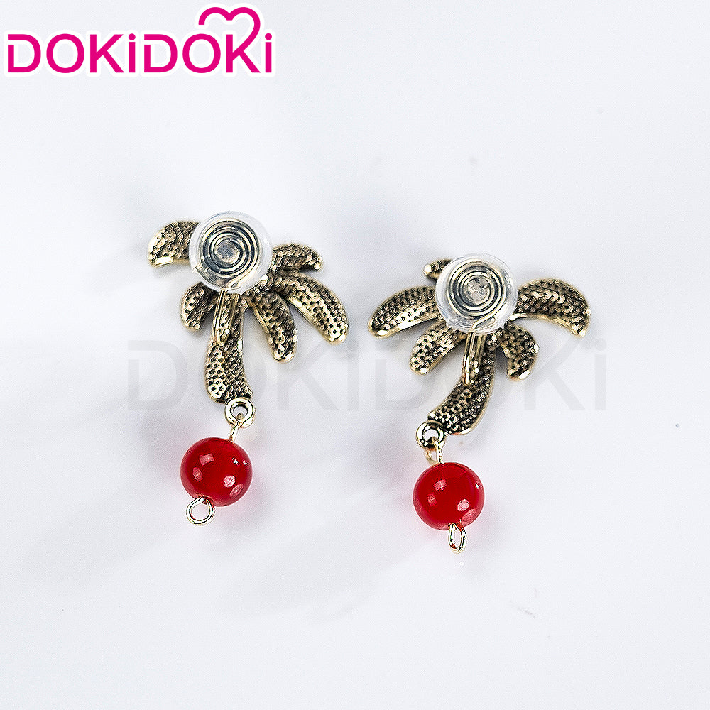 【Partially Ready For Ship】DokiDoki Game Love And Deepspace Cosplay Main Character Wig / Earrings /Ear Clips Long Straight Pink/ Dark Green/ Black Hair MC - Image 13