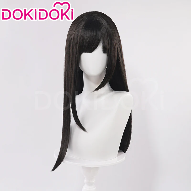 【Partially Ready For Ship】DokiDoki Game Love And Deepspace Cosplay Main Character Wig / Earrings /Ear Clips Long Straight Pink/ Dark Green/ Black Hair MC - Image 8
