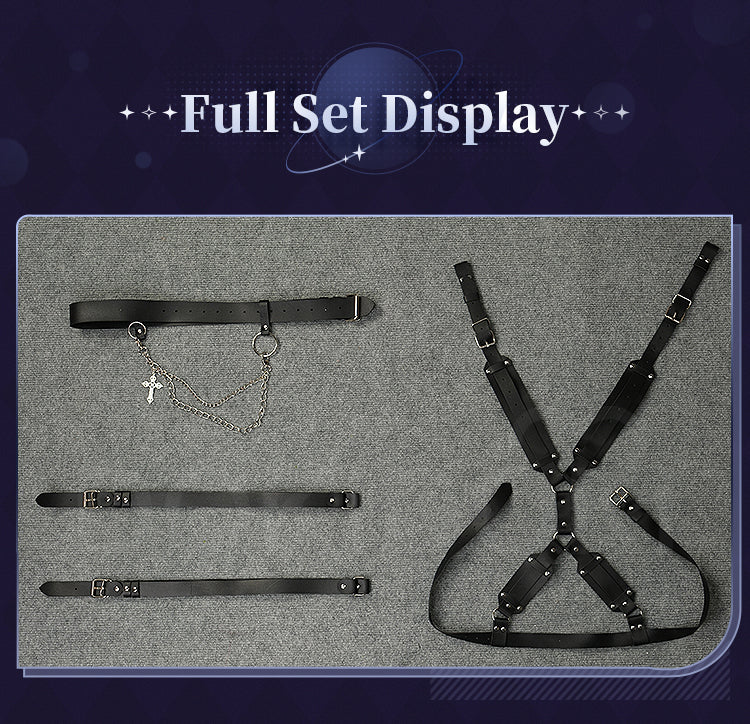 【Ready For Ship】DokiDoki Game Love and Deepspace Cosplay Costume Precise Control Sylus / Zayne / Rafayel / Xavier / Caleb Accessories Belt Set - Image 6