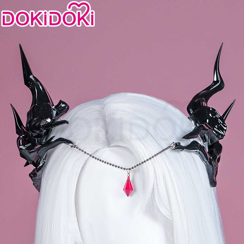 【In Stock】DokiDoki Game Love And Deepspace Cosplay Protagonist Main Character / Sylus Prop Horns Abyssal Shadow Headwear Abysm Sovereign Companion Headwear - Image 11