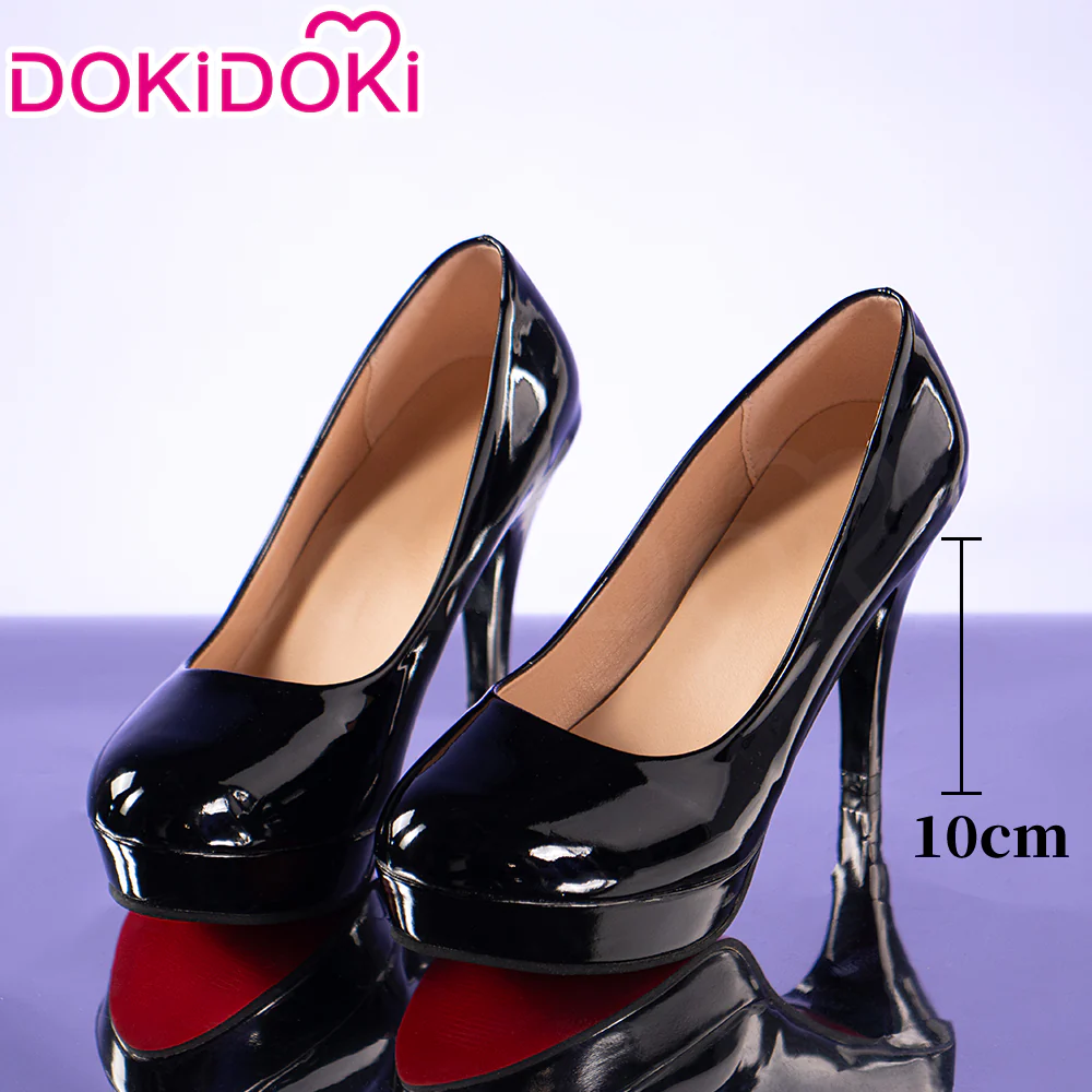 DokiDoki Game Wuthering Waves Cosplay Zani / Bunny Girl Shoes Black High Heels