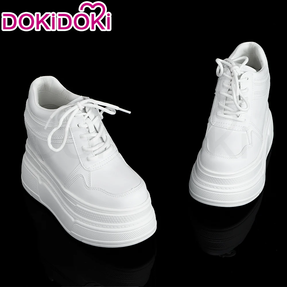 【12CM】DokiDoki Height Increasing Shoes / Elevator Shoes Martin Boots Black White 12CM Platform Shoes - Image 8