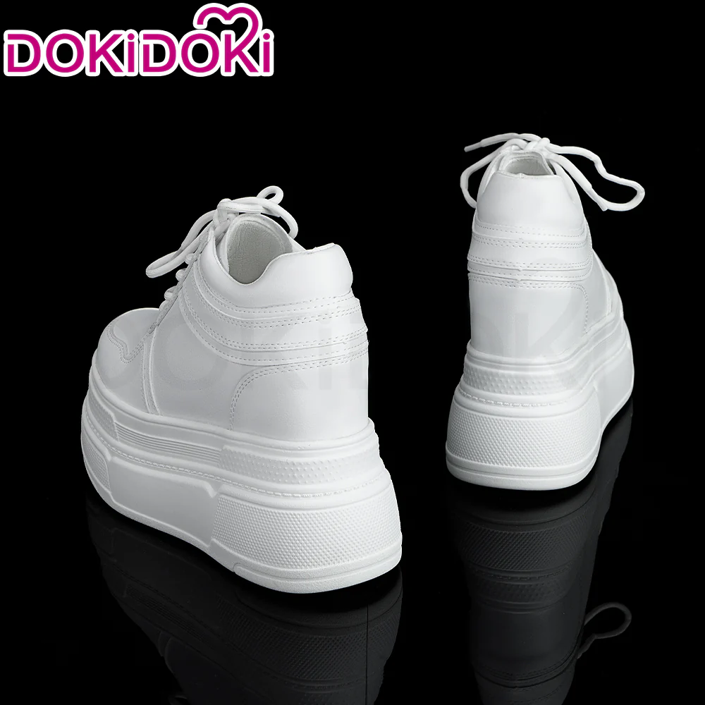 【12CM】DokiDoki Height Increasing Shoes / Elevator Shoes Martin Boots Black White 12CM Platform Shoes - Image 9