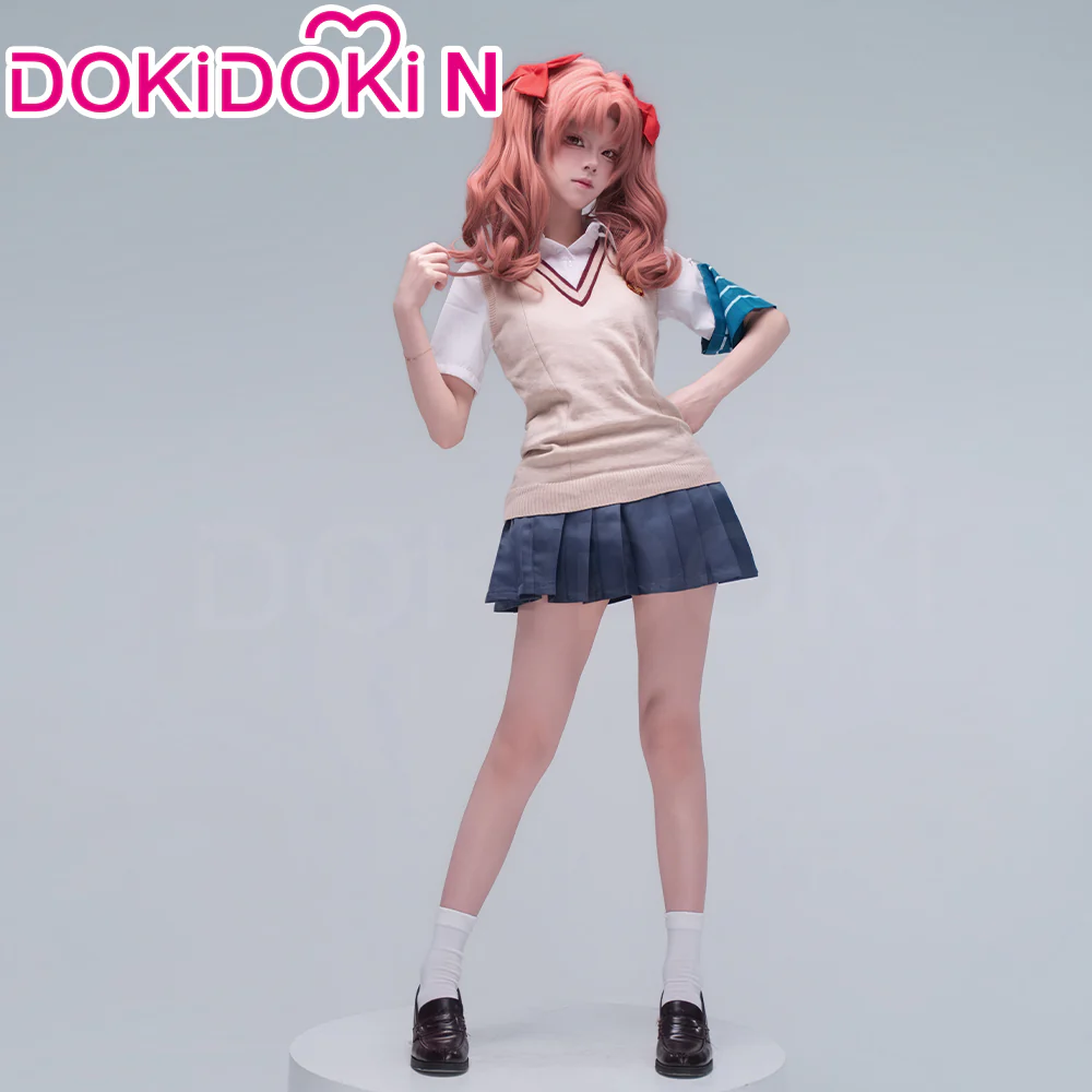 【In Stock】DokiDoki-N Anime A Certain Scientific Railgun Cosplay Shirai Kuroko Costume School Uniform