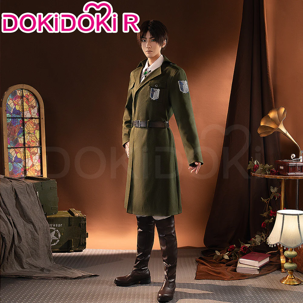 【In Stock】【Size S-2XL】 DokiDoki-R Anime Cosplay Dark Green Coat Costume - Image 3